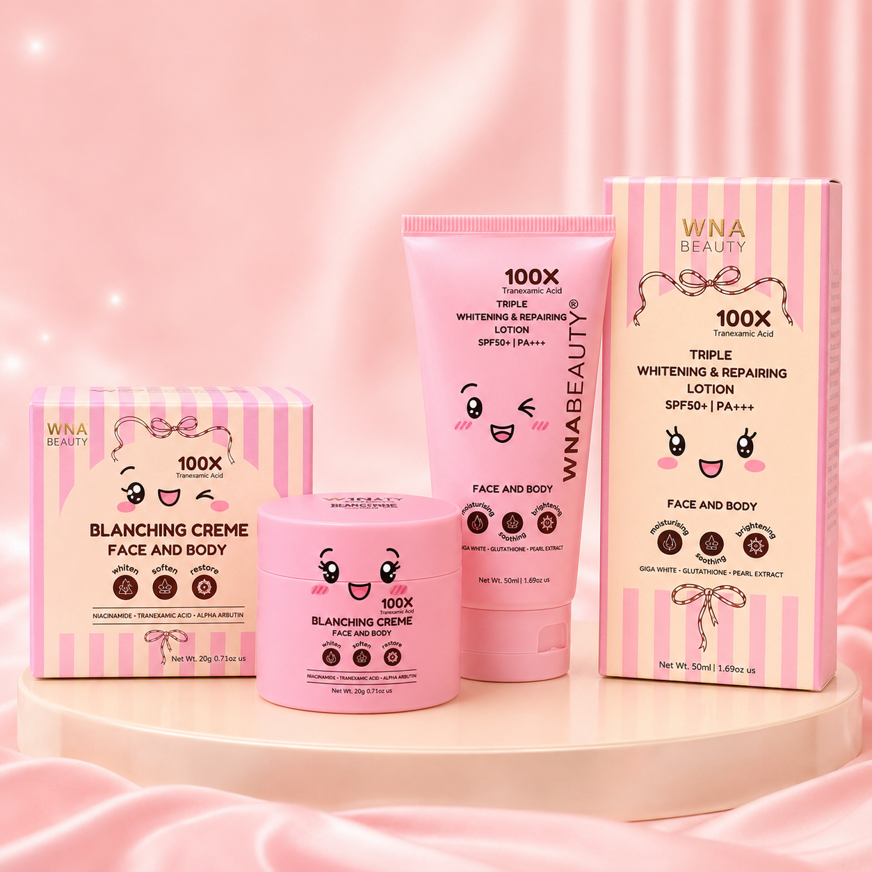 TRIAL SET COMBO (Triple Whitening & Repairing Lotion + Blanching Creme) view 1